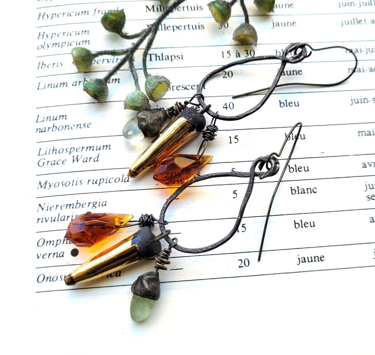 Creoolse en etnische stijl oorbellen, kleine zen-talismannen .. – photo 7